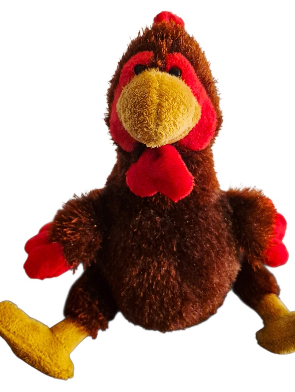 Ganz Webkinz Rooster HM346 Brown Red Plush Stuffed Animal Retired No Code